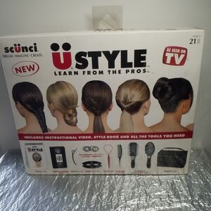 SCUNCI U STYLE NEW KIT VHS Vintage Hair Style Tools